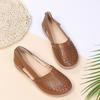 Ladies Shoes Summer Outer Wear Big Size Casual Sandals Women Shoes Slope Heel Hollow Out Solid Colour Single Shoes Low Heel Sandals
