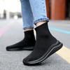 Fashion Men Sock Shoes Stretch Slip-On Men's Boots Knit Casual Sneakers for Men Summer 2025 Trendy Mesh Breathable Walking Men's Shoes