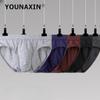 1 Pcs Big Size Men's Underwear Modal Briefs Underpants Panties Solid Colors Undershorts Boy Undies Breathable Knickers L XL 2XL 3XL 4XL