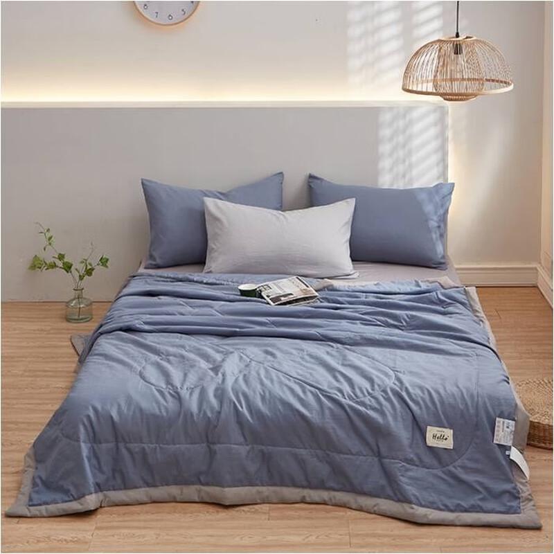 Grace Solid Washed Cotton Summer Quilt