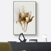 Creative Gold Flowers Oil Painting Home Decoration Canvas Painting Living Room Decoration Digital Oil Painting Cuadros Background Wall Decoration