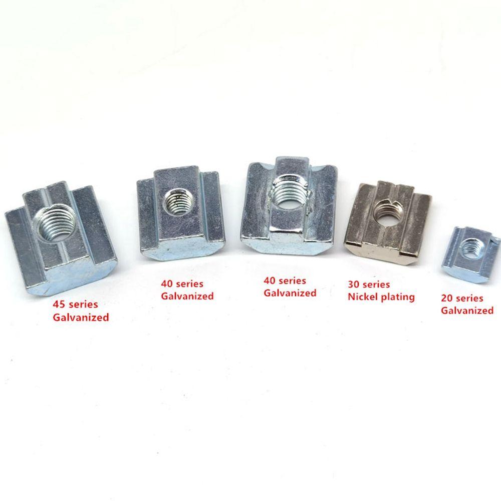 M3 M4 M5 M6 Aluminum Profile T-Track Sliding T Block Hammer Nut For Fastener T Slot Nut Nuts