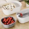 Big Capacity Drain Tray Plastic Fruit Plate Thickened Dried Fruit Box  Snacks Supply