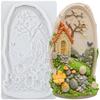 House Silicone Molds House Fondant Mold Cake Decorating Tools Cupcake Topper Chocolate Candy Craft Gum Paste Polymer Clay