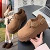 French Muffin Retro Borken Shoes Women's Spring New Platform Single Shoes Fashion Casual All-inclusive Women