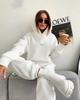 2022 Autumn Women's Knitted Fleece Leisure Two-Piece Suit DH9019