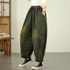 Plus Size Vintage High Waist Casual Loose Women Spring Autumn Jeans Denim Harem Pants