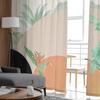 Boho Abstract Leaves Plants Tulle Curtains For Living Room Sheer Curtain For Bedroom Kitchen Blinds Voile Curtains