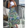 Women's Summer Casual Vacation Loose High Waist Printed Skirt