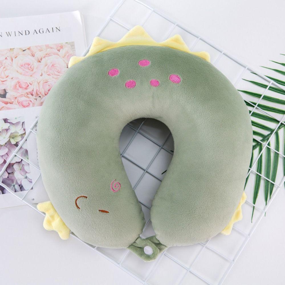 Portable Children Outdoor Travel Pillow Short Plush Flight Neck Pillow U-shaped Pillow