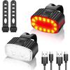 Cycling Bicycle Front Rear Light Set Bike USB Charge Headlight Light Waterproof MTB Waterproof Taillight LED Lantern Bike Parts