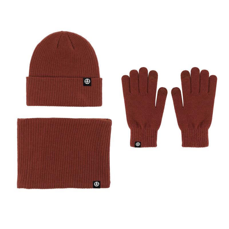 Windproof Warm Knitted 3-Piece Set