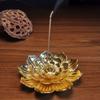Incense Burner, Incense Holder for Sticks, Lotus Incense Stick Holder and Detachable Ash Catcher