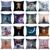 Wish Pillowcase Astronaut Planet Linen Pillow Cushion Cover
