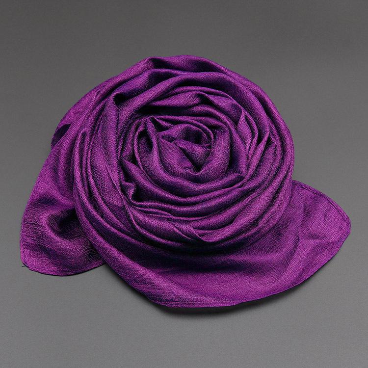 Pearlescent Korean-Style Women's Dutch Linen Scarf - Long, Smooth, and Fashionable Shawl