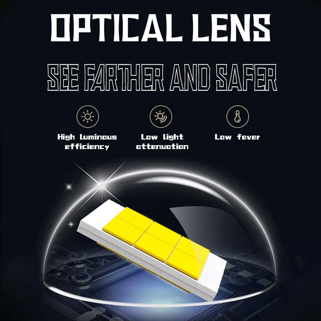 Automobile LED Spotlight Dual Color LED Lens 60W High/Low Beam Headlight Running Light Auxiliary Car Fog Light 12-24V