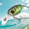 Fishing Lure Wobblers Floating Artificial Hard Bait with Treble Hook Realistic Looking Bright Color Crank Fishing Lure Bait
