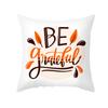 Autumn Harvest Thanksgiving Cushion Cover New Arrival Turkey Pumpkin Peach Skin Printed Cushion
