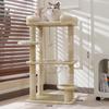 Compact Cross-Border Cat Climbing Frame: Large Cat Tree with Integrated Cat Nest, Space-Saving Design, Foreign Style