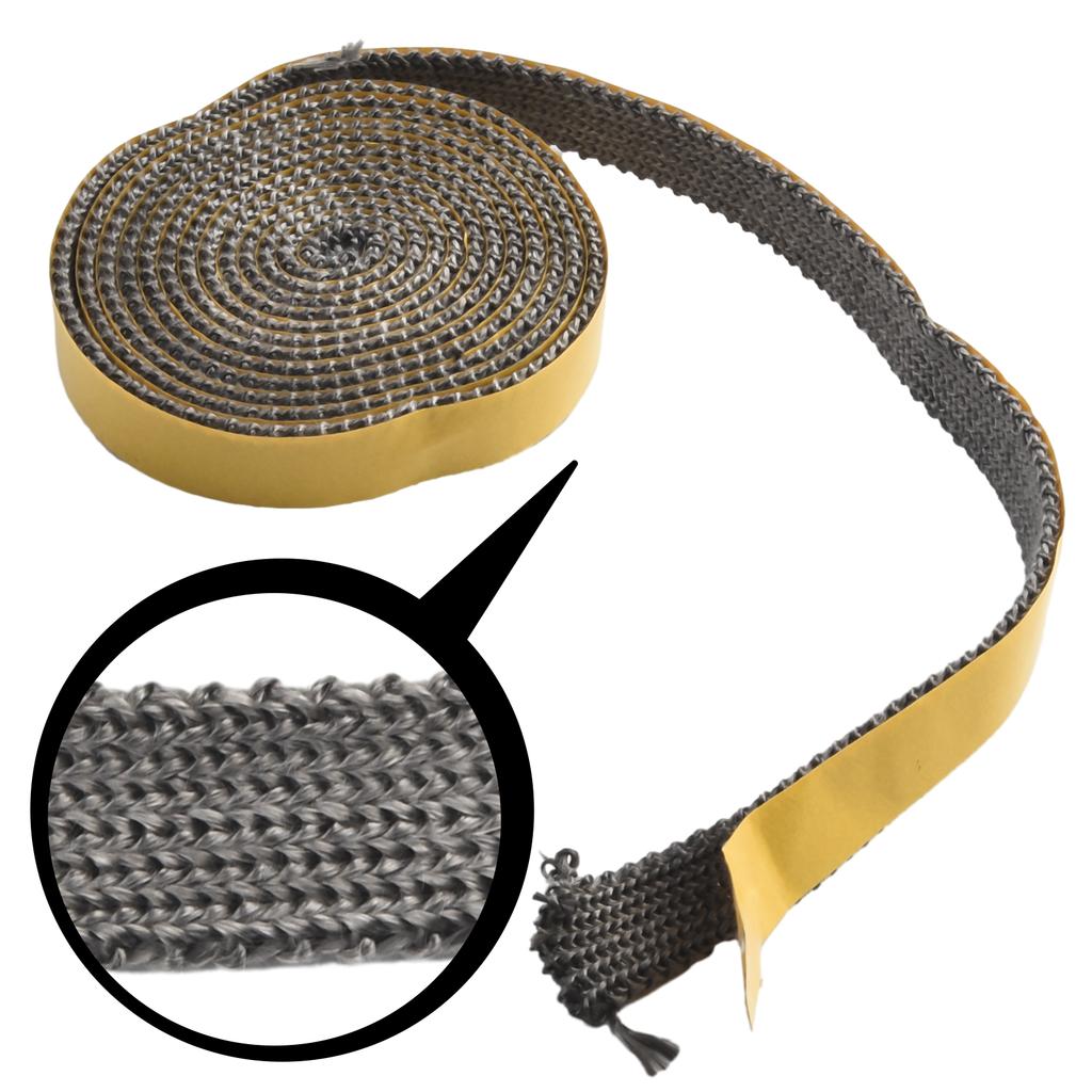 2.5m Flat Stoves Rope Heat Resistant Fiberglass Fireplace Chimney Door Sealing Cord Replacement Gasket Tape 18*3mm