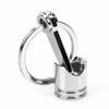 Fashion Engine Auto Car Part Silver Metal Piston Model Alloy Keychain Keyring Keyfob Gifts