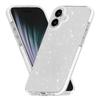 For iPhone 17 Glitter Case PC Back TPU+TPE Frame Bling Sparkle Shockproof Cover