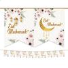 Ramadan Mubarak Decorations - Ramadan Bunting (Black & Gold) Party Flags Kids