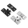 Door Hasp Latch Rustproof Corrosion Resistant Easy Assembly Mini Size 90-Degree Door