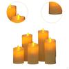 5x Flameless Candles LED Flickering Pillar for Dining Table Bedroom