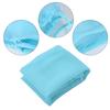 Cat Grooming Bathing Mesh Bag Pet Shower Washing Nails Cutting Ear Cleaning Tool (Sky Blue)