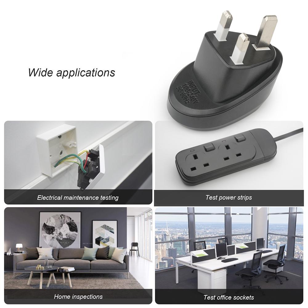 MESTEK Advanced RCD Electric Socket Tester Automatic Neutral Live Earth Wire Testing Circuit