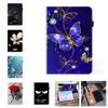For Samsung Galaxy Tab S7,S8,S9,Tab A7,Tab S7 FE,Tab S6 Lite,Tab S2,Tab A 8.0,S5e,Tab A 10.1...Premium Luxury Leather Paintings Pattern Tablets Case