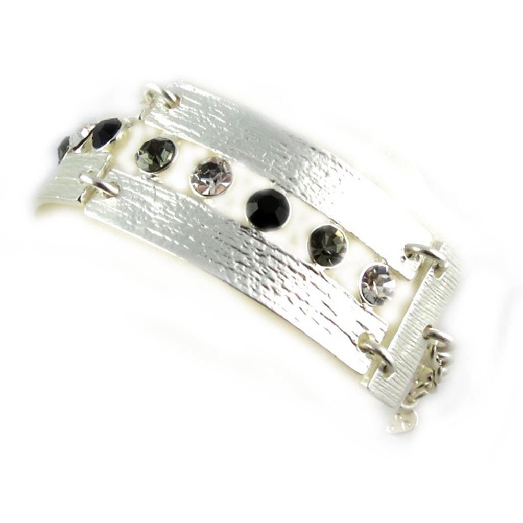 Dolce Vita [F4035] - Designer Bracelet 'Illuminations' Black Silver