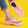 2024Thick Sole Wedges Flip Flops for Women Summer Clip Toe Platform Sandals Woman Non Slip Beach Slippers Outdoor Slides