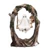 Halloween Funny Tree Hanging Ornaments White Ghost Swing Decorations Cute Swinging Ghost for Desktop Bookshelf