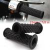 Universal Black Motorcycle Rubber Handlebar Handle Bar Grips 22mm 7/8 UK STOCK