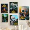 The W-Wild R-Robot Canvas Wall Art Sci-Fi Adventure Movie Poster Cartoon Robot Painting Kids Bedroom Decor Vibrant Wall Decor