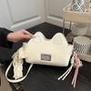 Cat Ears Advanced Texture New Shoulder Bag Female Cute Student Shopping Class Versatile Fashion Light Luxury Messenger Bag