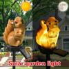 1 Pack Outdoor Solar LED Light Squirrel Light Waterproof Garden Landscape Squirrel Shape Decorative Light for Garden Yard