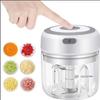 Mini USB Wireless Electric Garlic Masher, Press Mincer, Vegetable Chili Meat Grinder, Food Chopper Kitchen Tools - 100/250ml
