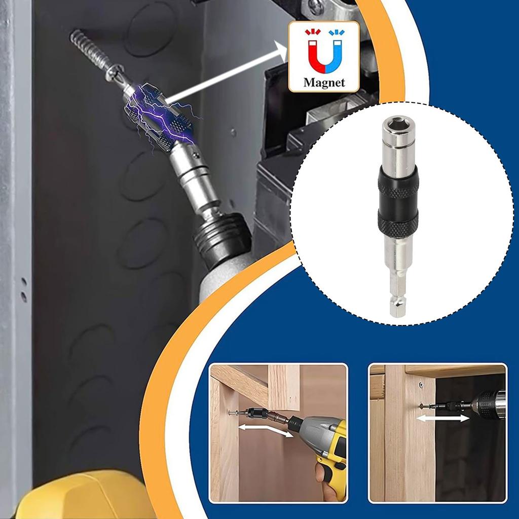 Reliable Magnetic Swiveling Bit Tip Holder Easy Attachment and Release