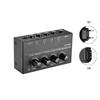 HA400 Stereo Audio Mixer Headphone Amplifier 4 Channel RCA Inputs Separate Volume Controls with Power Adapter US/EU