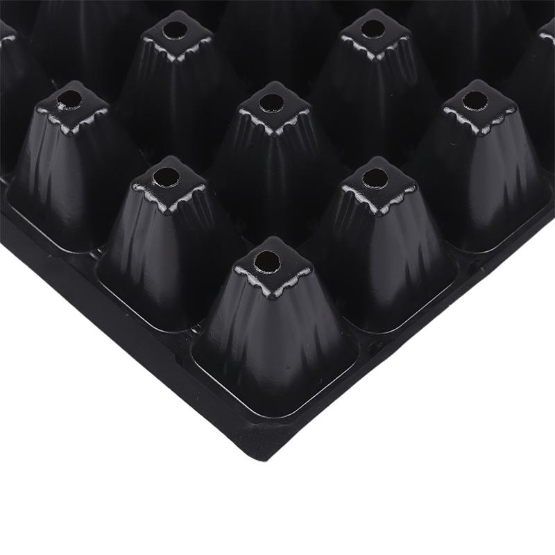 2Pcs 50 Cells Seedling Trays Plastic Gardening Germination Trays Black Seedling Container Garden Supplies For Vegetable Flower