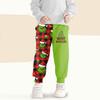 Kids' Fashion Christmas Print Loose-Fit Waistband Casual Sweatpants
