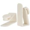 2Pcs Hook Thickened Door Hanger Free Perforated Shelf Bed Barb Object Hanging Tool White
