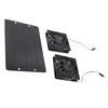 20W Solar Powered Dual Fan 12V Efficient Energy Saving Solar Panel Fan Kit with Switch for RV