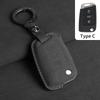 Suede Car Flip Key Case Cover for VW Volkswagen Golf 7 MK7 Tiguan MK2 T-roc T-cross Skoda Octavia Kodiaq Karoq Seat Ateca Leon