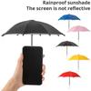 Mini Umbrella For Smart Phone With Suction Cup Holde For Use In Vehicles, Outdoors, And Live Streaming Anti-Glare Sunshade Cover