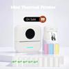Mini Thermal Printer with Wireless Connection, Inkless Printing and 57mm Width Printing Capability Kids Toy Gift X6 Printer Set