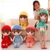 Cute Plush Baby Doll Girl with Clothes Handmade Rag Dolls Soft